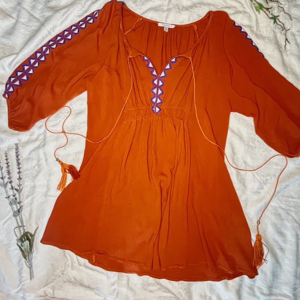 Orange Blouse